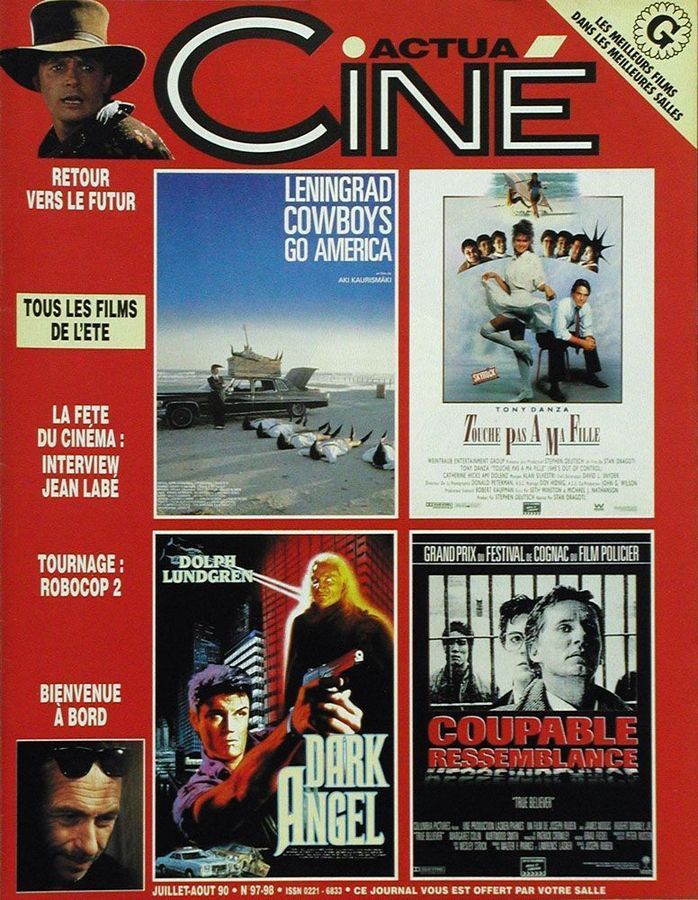 ACTUA CINE magazine side cover Issue 97/98 July/August 1990