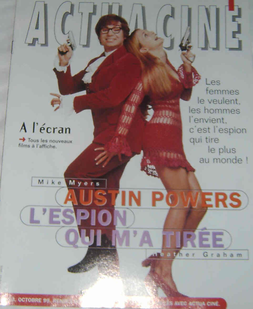 ACTUA CINE magazine side cover Issue 193 October 1999