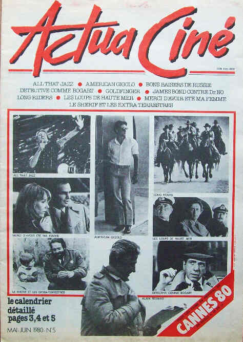 ACTUA CINE magazine side cover Issue 5 May/June 1980