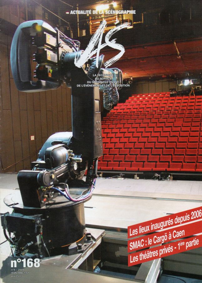 A.S. ACTUALITE DE LA SCENOGRAPHIE magazine side cover Issue 168   2009