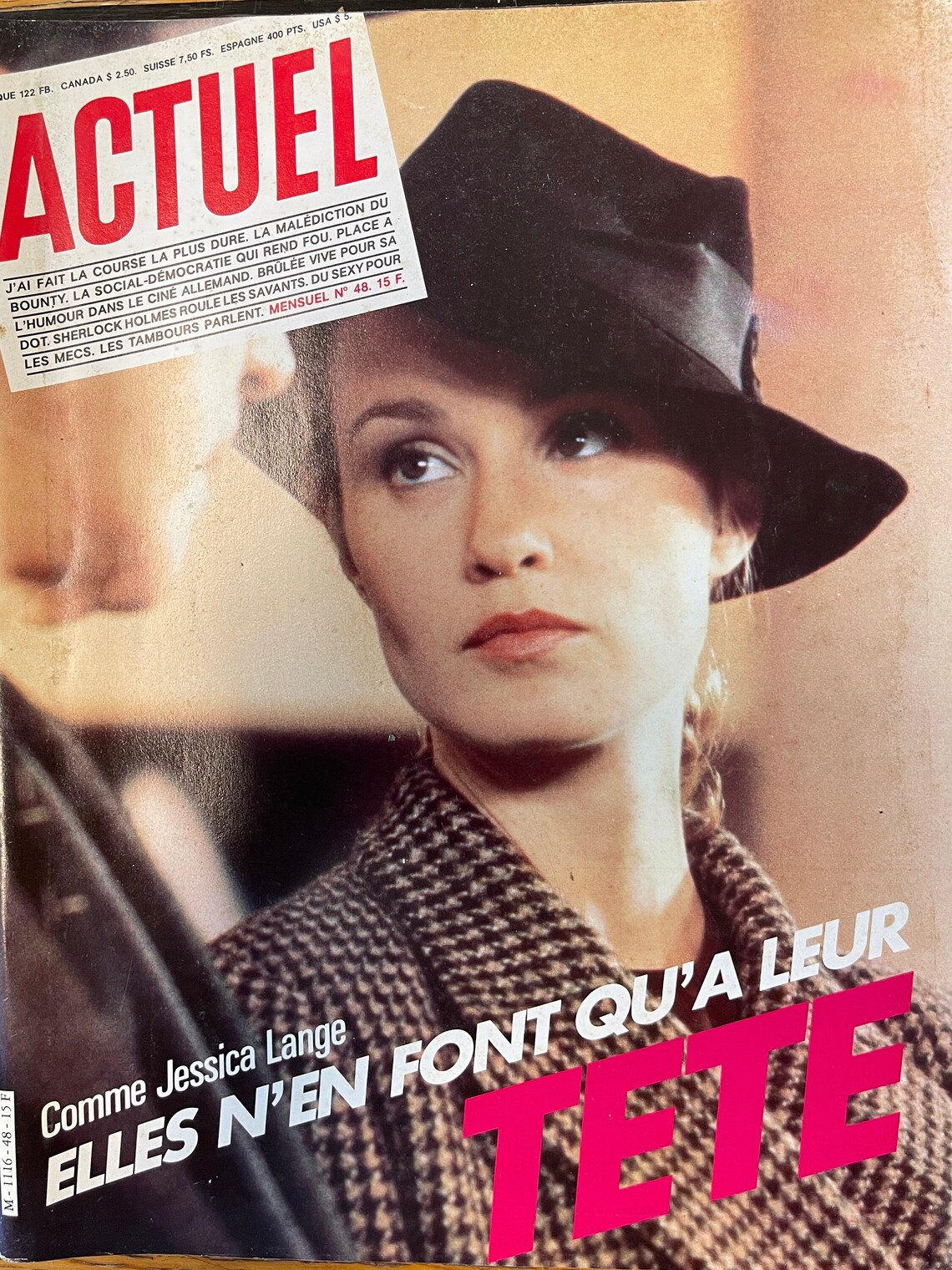 ACTUEL magazine side cover Issue 48   1983
