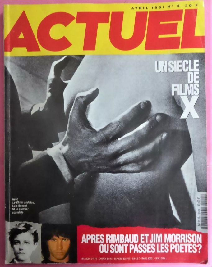 ACTUEL magazine side cover  April 1991