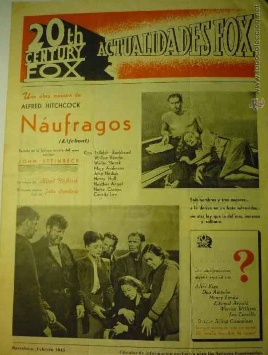 ACTUALIDADES FOX magazine side cover  February 1945