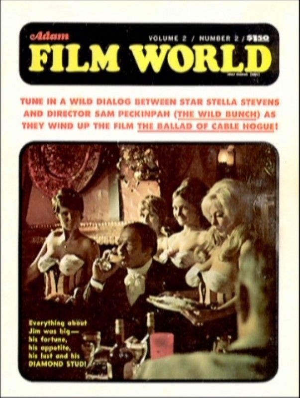 ADAM FILM WORLD magazine side cover Issue 14  Vol 2 # 2 March 1970