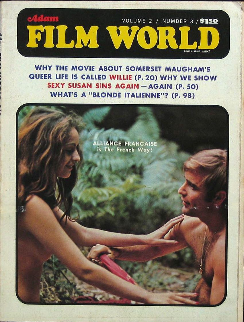 ADAM FILM WORLD magazine side cover Issue 15  Vol 2 # 3 April 1970