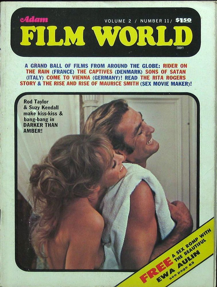 ADAM FILM WORLD magazine side cover Issue 23  Vol 2 # 11 January 1971