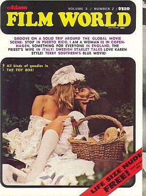 ADAM FILM WORLD magazine side cover Issue 26  Vol 3 # 2 May 1971