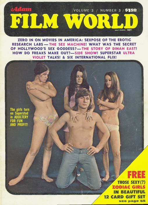 ADAM FILM WORLD magazine side cover Issue 27  Vol 3 # 3 June 1971