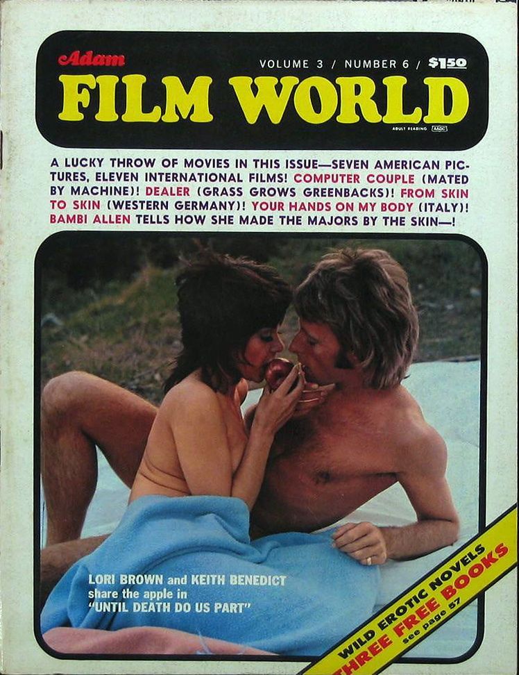 ADAM FILM WORLD magazine side cover Issue 30  Vol 3 # 6 October 1971