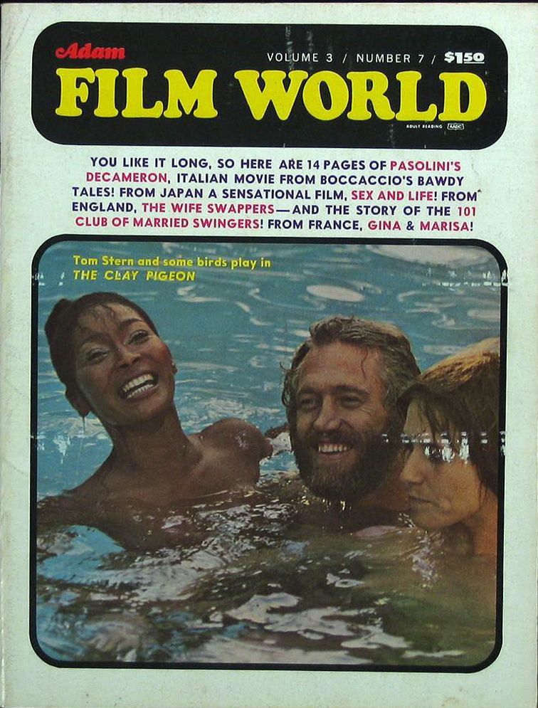 ADAM FILM WORLD magazine side cover Issue 31  Vol 3 # 7 November 1971