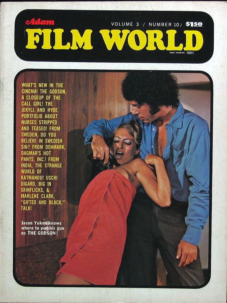 ADAM FILM WORLD magazine side cover Issue 34  Vol 3 # 10 February 1972