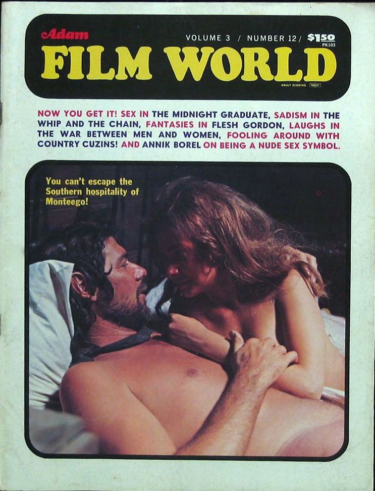 ADAM FILM WORLD magazine side cover Issue 36  Vol 3 # 12 June 1972