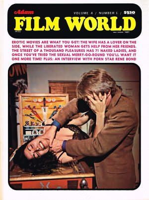 ADAM FILM WORLD magazine side cover Issue 37  Vol 4 # 1  1972