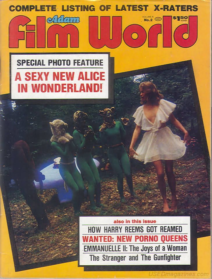 ADAM FILM WORLD magazine side cover Issue 62  Vol 6 # 2  1976