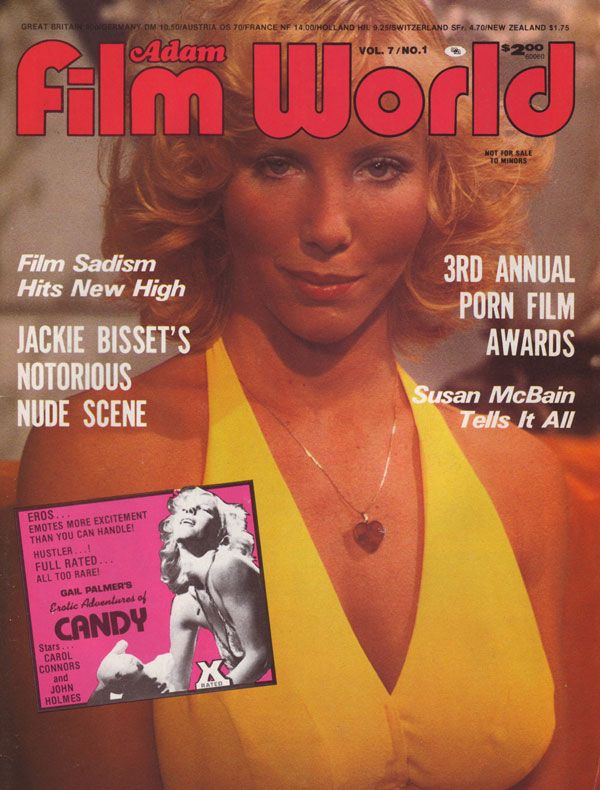 ADAM FILM WORLD magazine side cover Issue 73  Vol 7 # 1  1978