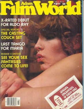 ADAM FILM WORLD magazine side cover Issue 75  Vol 7 # 3 March 1979