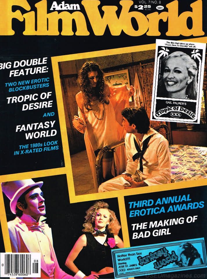 ADAM FILM WORLD magazine side cover Issue 80  Vol 7 # 8  1979