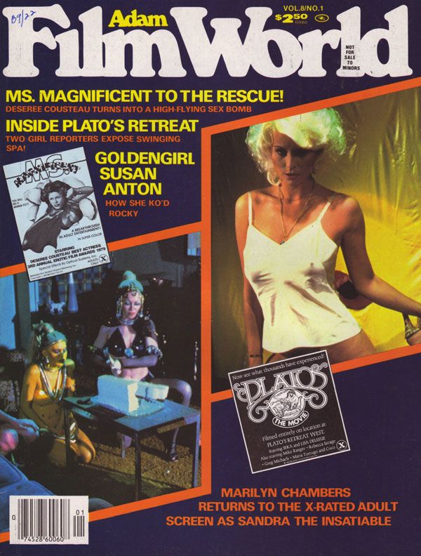 ADAM FILM WORLD magazine side cover Issue 85  Vol 8 # 1  1980