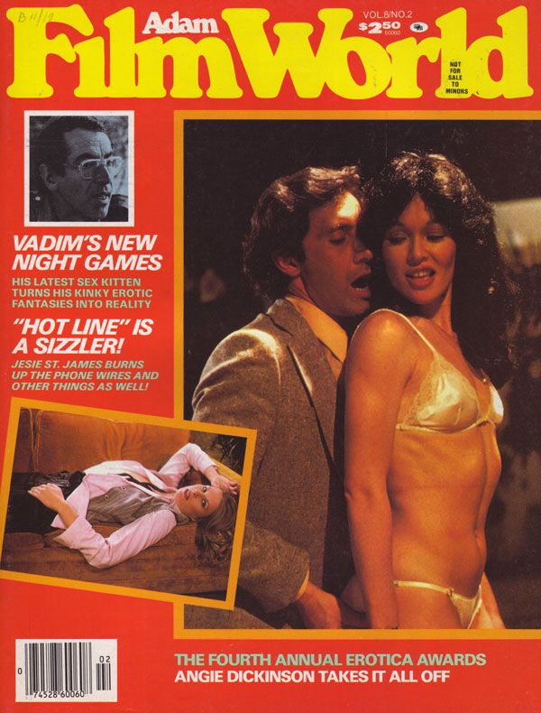 ADAM FILM WORLD magazine side cover Issue 86  Vol 8 # 2  1980