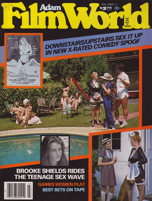 ADAM FILM WORLD magazine side cover Issue 87  Vol 8 # 3  1980
