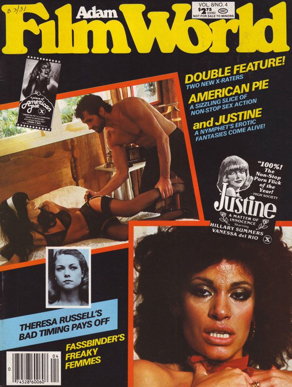 ADAM FILM WORLD magazine side cover Issue 88  Vol 8 # 4  1981