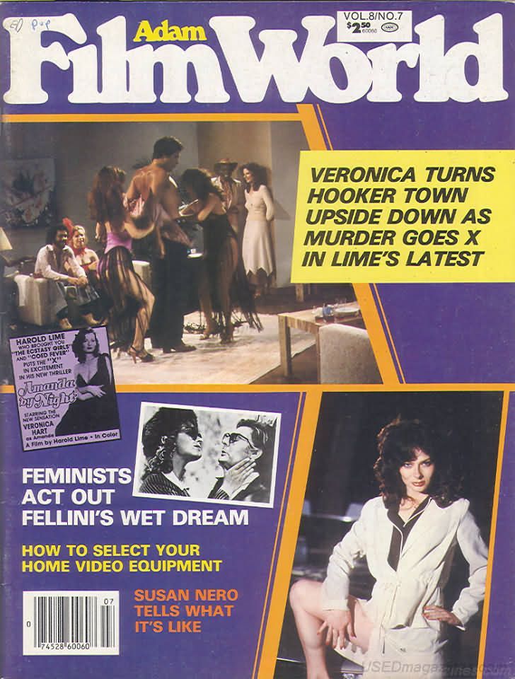 ADAM FILM WORLD magazine side cover Issue 91  Vol 8 # 7  1981