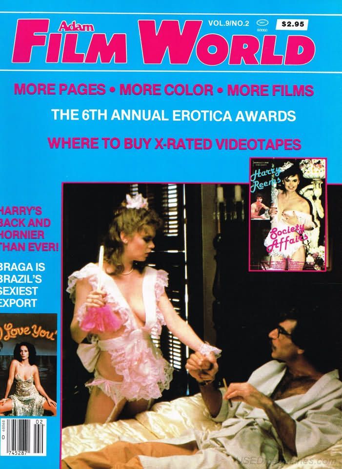 ADAM FILM WORLD magazine side cover Issue 96  Vol 9 # 2  1982