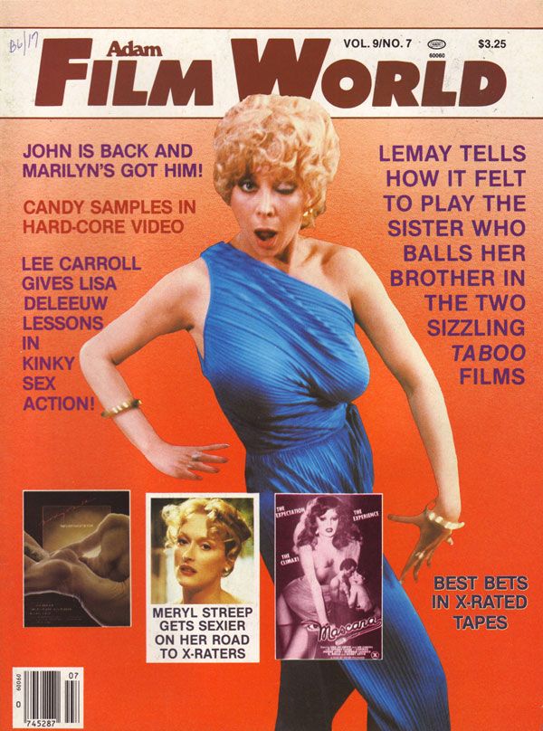 ADAM FILM WORLD magazine side cover Issue 101  Vol 9 # 7  1983