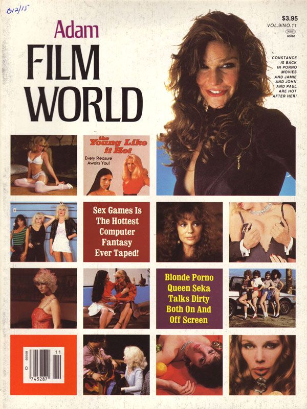 ADAM FILM WORLD magazine side cover Issue 105  Vol 9 # 11  1983