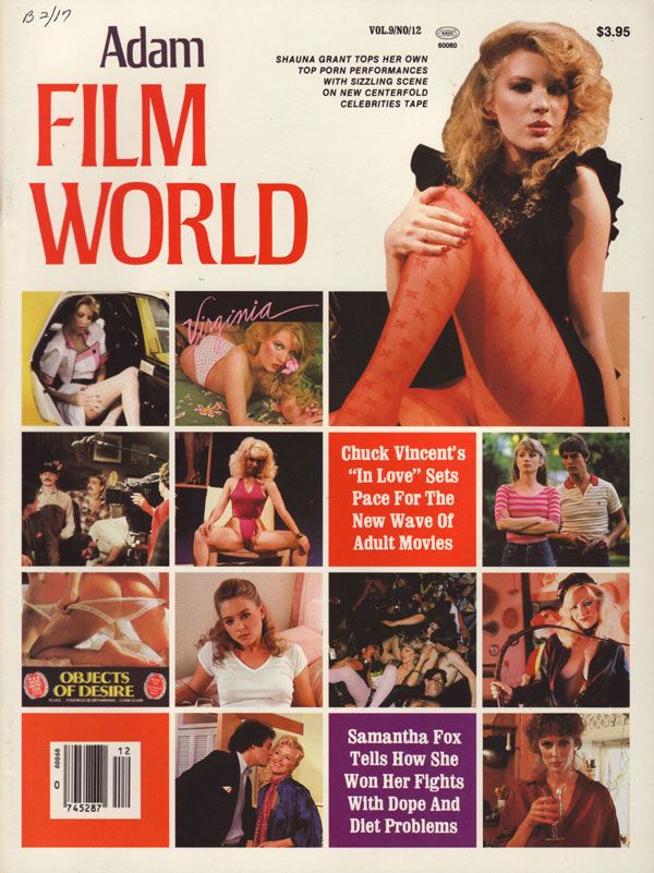 ADAM FILM WORLD magazine side cover Issue 106  Vol 9 # 12  1983