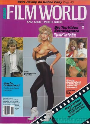 ADAM FILM WORLD magazine side cover Issue 120  Vol 11 # 2  1985