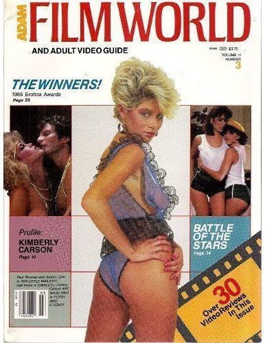 ADAM FILM WORLD magazine side cover Issue 121  Vol 11 # 3  1985