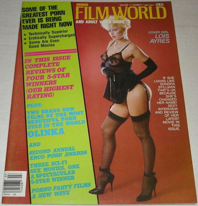 ADAM FILM WORLD magazine side cover Issue 125  Vol 11 # 7  1986