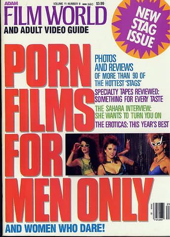 ADAM FILM WORLD magazine side cover Issue 127  Vol 11 # 9  1986
