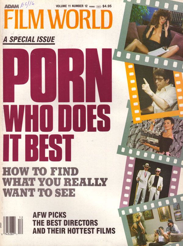 ADAM FILM WORLD magazine side cover Issue 130  Vol 11 # 12  1987