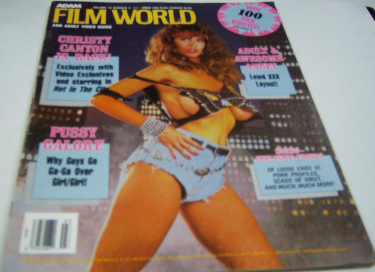 ADAM FILM WORLD magazine side cover Issue 145  Vol 13 # 3  1988