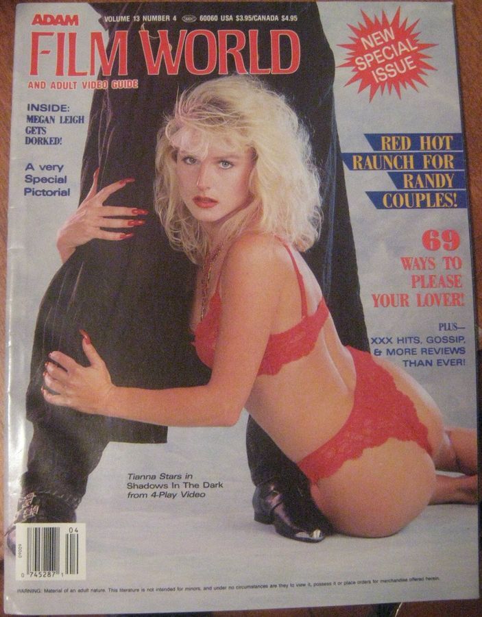 ADAM FILM WORLD magazine side cover Issue 146  Vol 13 # 4  1988