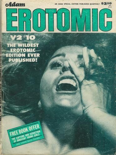 ADAM EROTOMIC magazine side cover  Vol 2 # 10 November 1975