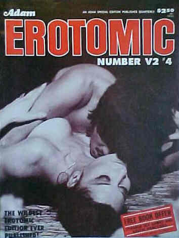 ADAM EROTOMIC magazine side cover  Vol 2 # 4  1974