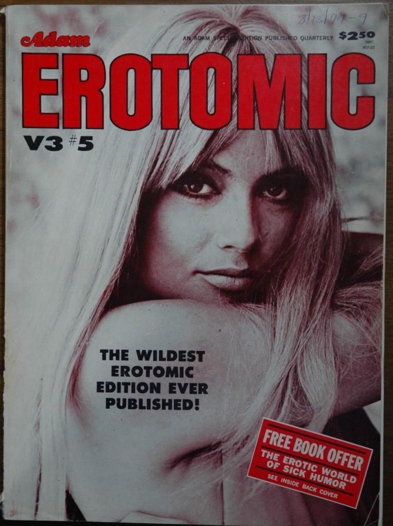 ADAM EROTOMIC magazine side cover  Vol 3 # 5 February 1977