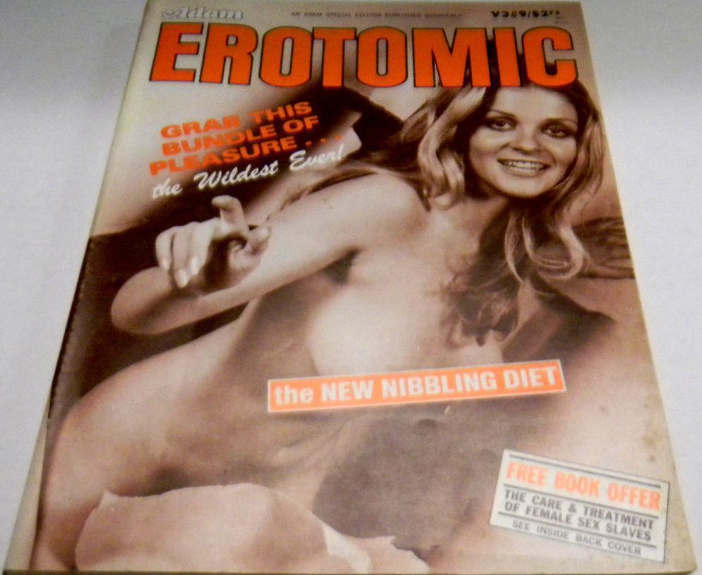 ADAM EROTOMIC magazine side cover  Vol 3 # 9 May 1978