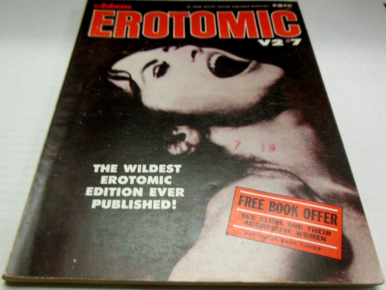 ADAM EROTOMIC magazine side cover  Vol 2 # 7  
