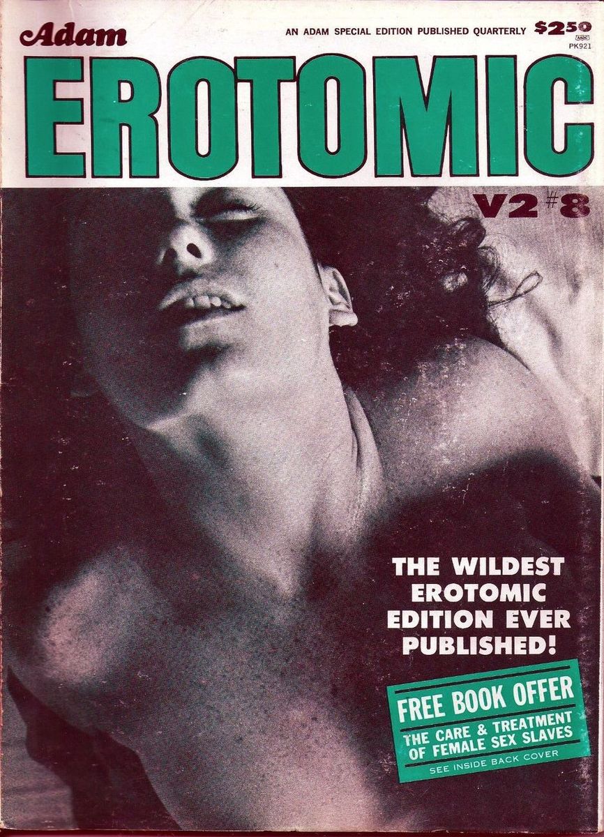 ADAM EROTOMIC magazine side cover  Vol 2 # 8  