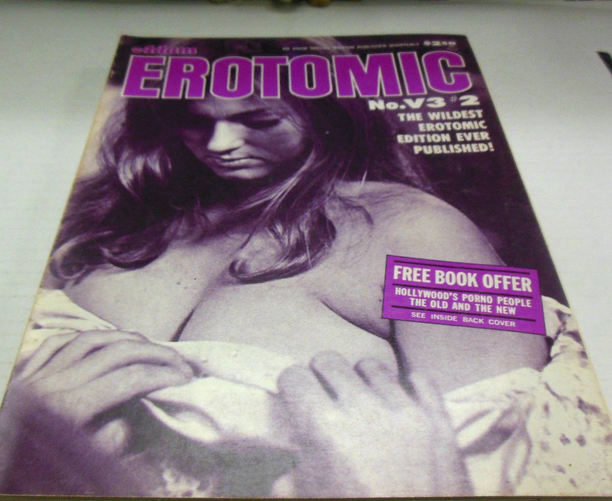 ADAM EROTOMIC magazine side cover  Vol 3 # 2  