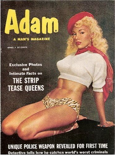 ADAM (Fawcett) magazine side cover  Vol 1 # 2 April 1953