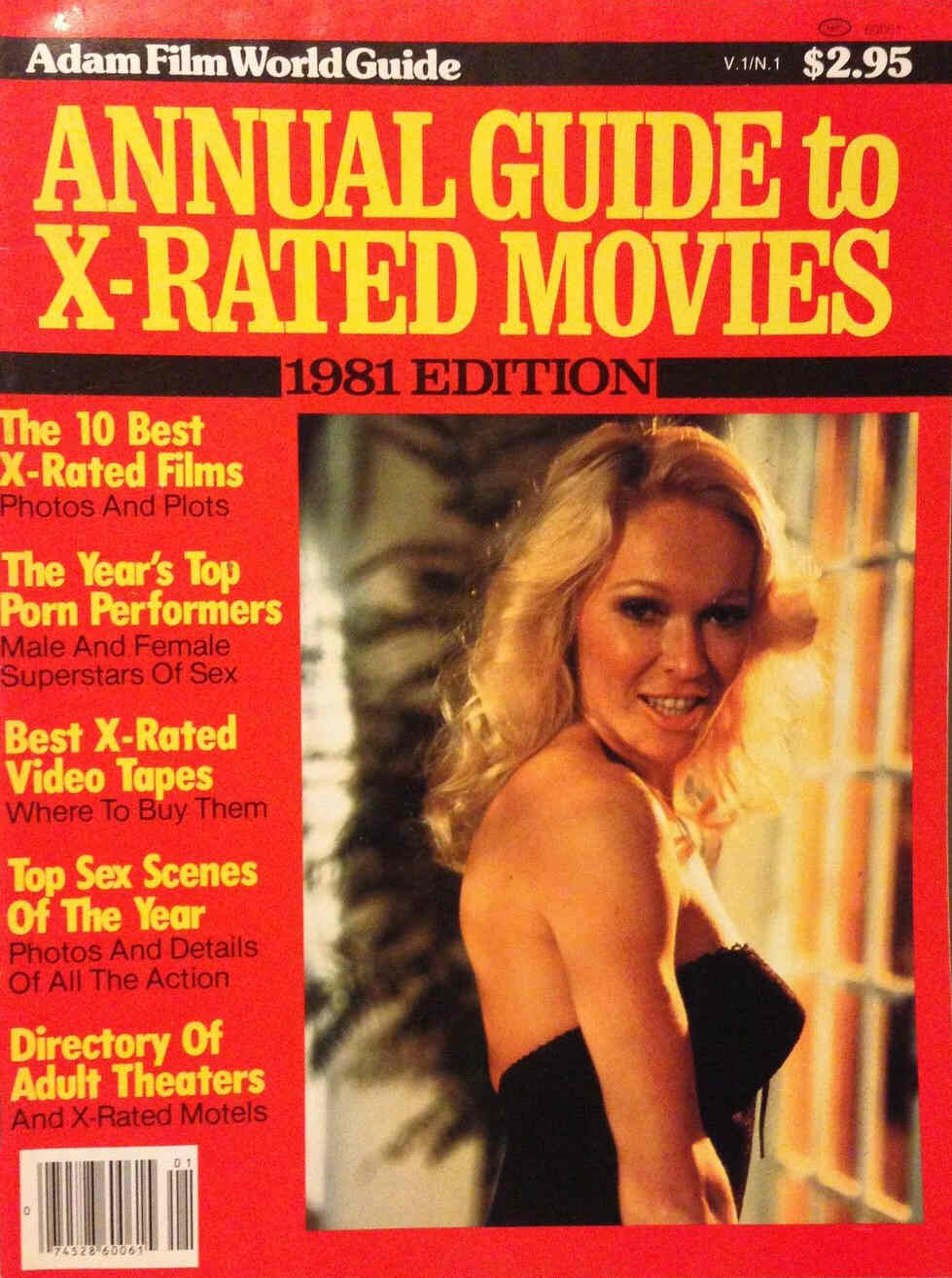 ADAM FILM WORLD GUIDE magazine side cover  Vol 1 # 1 May 1981