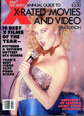 ADAM FILM WORLD GUIDE magazine side cover  Vol 2 # 2  1984