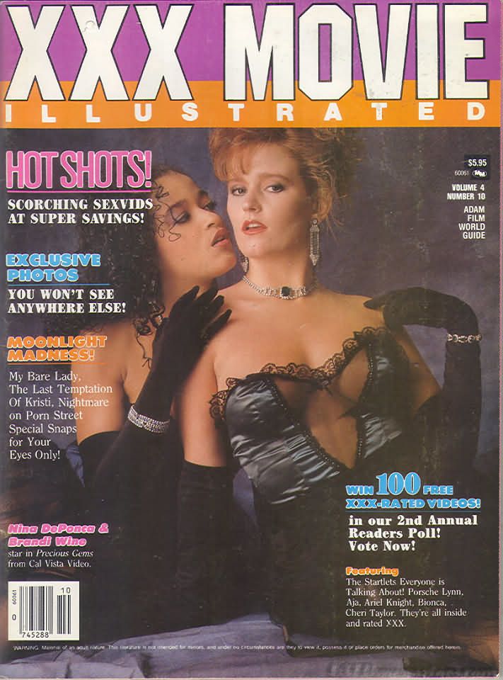 ADAM FILM WORLD GUIDE magazine side cover  Vol 4 # 10 August 1989