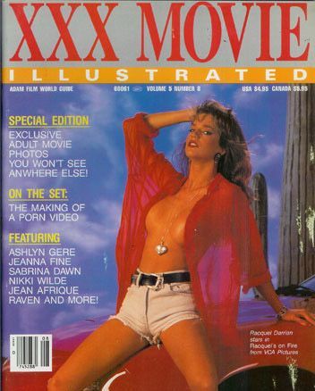 ADAM FILM WORLD GUIDE magazine side cover  Vol 5 # 8 February 1991