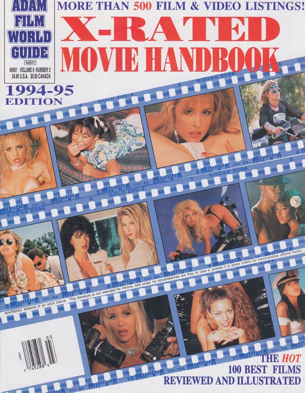 ADAM FILM WORLD GUIDE magazine side cover  Vol 8 # 3  1994